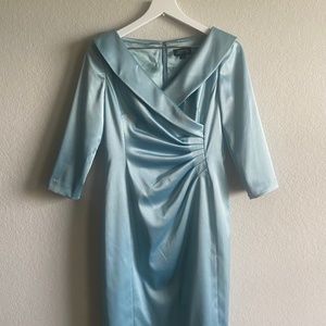 Tahari blue/green dress